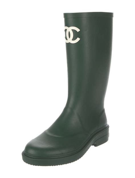 green chanel rain boots|Chanel rain boots 2022.